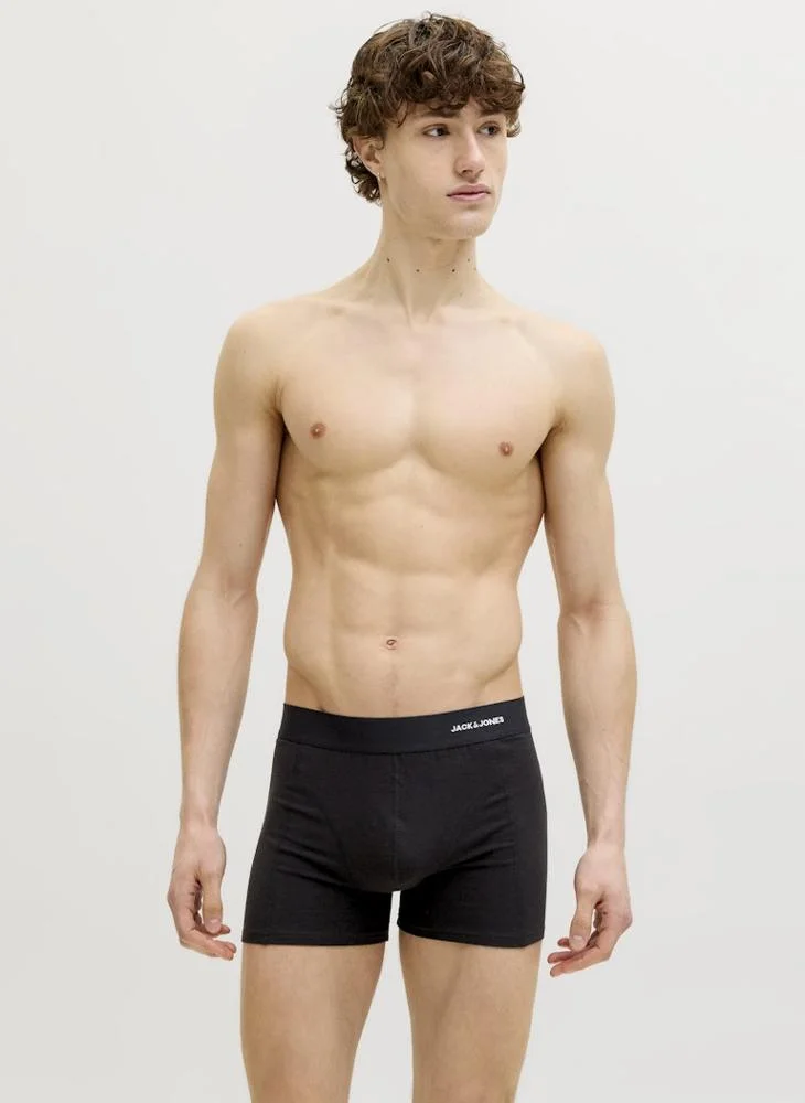 JACK & JONES  3 Pack Of Logo Trunks for Men | Best Price UAE